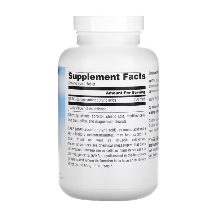 Serene Science® GABA 750 mg - 180 tabs — офіційна ціна та характеристики