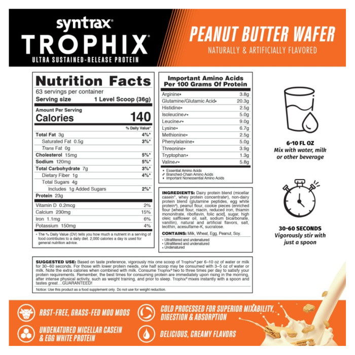 Trophix - 2270g Peanut Butter Wafer