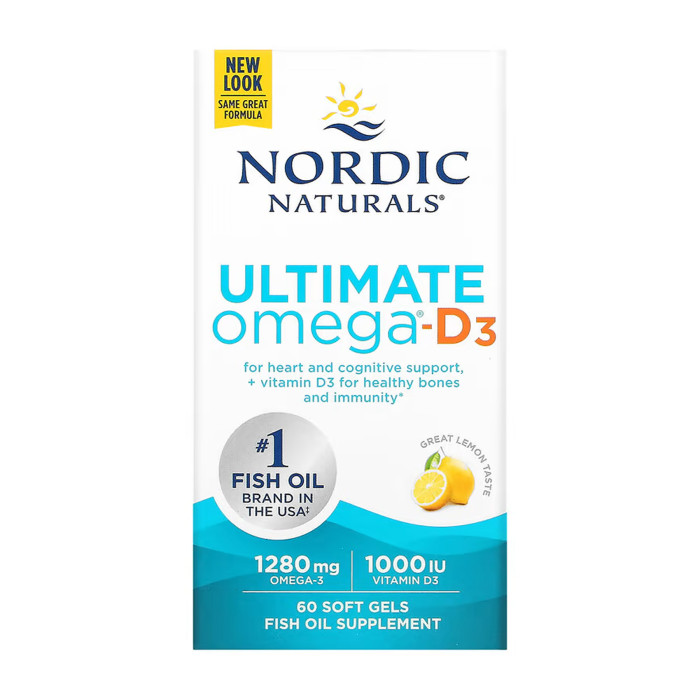 Ultimate Omega-D3 - 60 softgels — офіційна ціна та характеристики