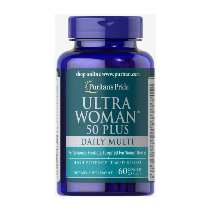 Ultra Woman™ 50 Plus Multi-Vitamin with Zinc - 60 caps — офіційна ціна та характеристики