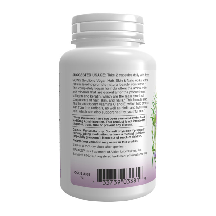 Vegan Hair, Skin & Nails - 90 vcaps — офіційна ціна та характеристики