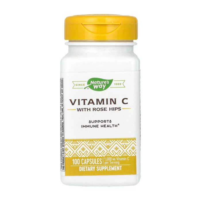 Vitamin C Rose Hips - 100 caps — офіційна ціна та характеристики