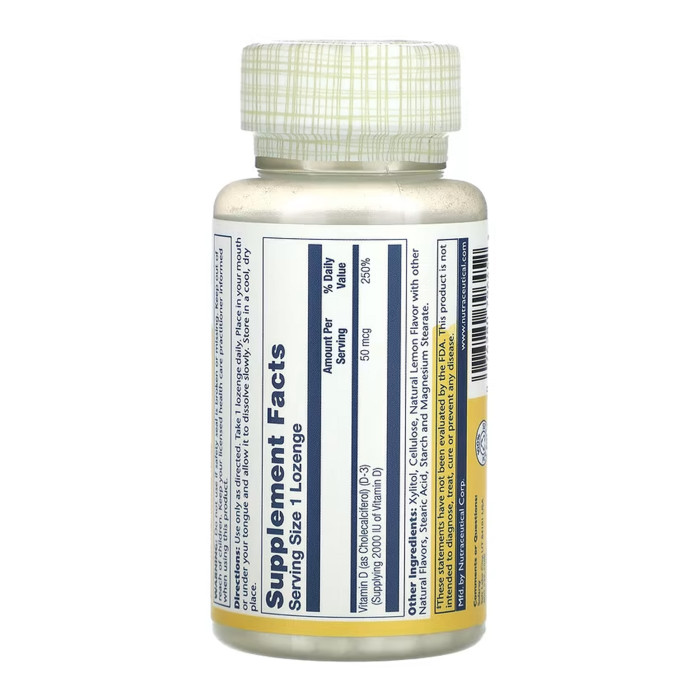 Vitamin D-3 50mcg - 60 lozenges — офіційна ціна та характеристики