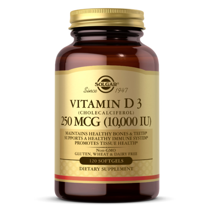 Vitamin D3 250mcg (10 000IU) - 120 softgels — офіційна ціна та характеристики