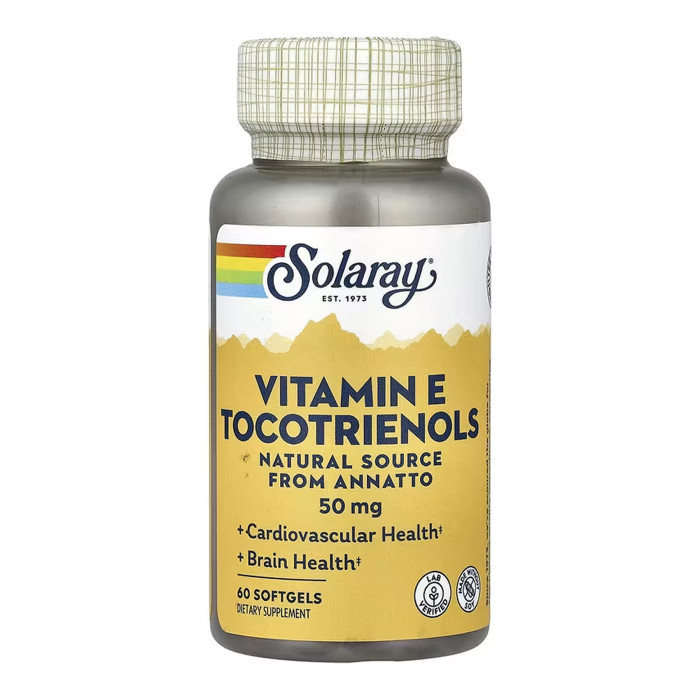 Vitamin E Tocotrienols, Annatto 50mg - 60 softgels — офіційна ціна та характеристики