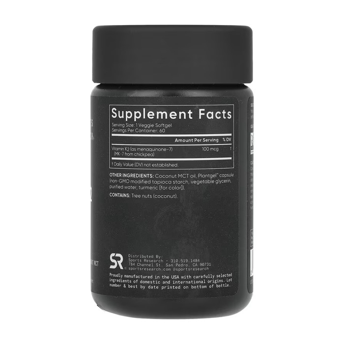 Vitamin K2 100mcg - 60 veggie softgels — офіційна ціна та характеристики