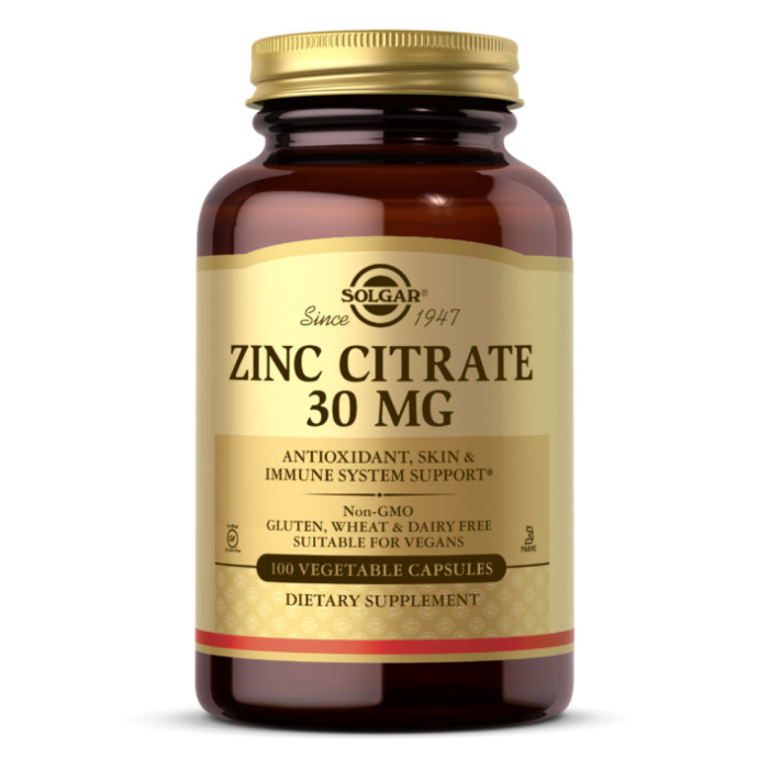 Zinc Citrate 30mg - 100 vcaps — офіційна ціна та характеристики
