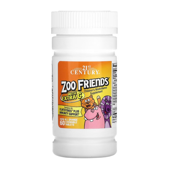 Zoo Friends Multi with Extra C - 60 chewable tabs — офіційна ціна та характеристики