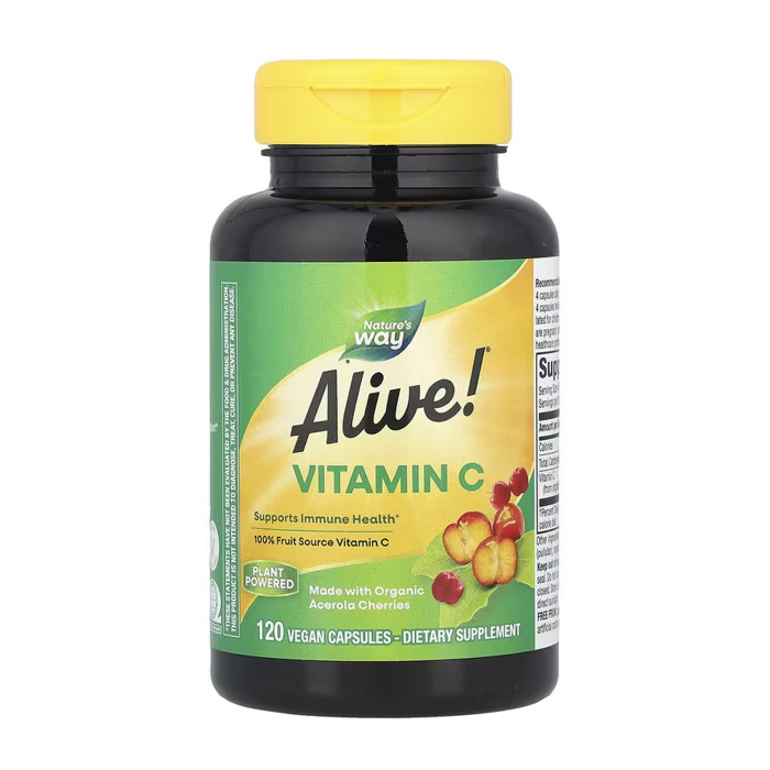 Alive! Vitamin C - 120 vcaps — офіційна ціна та характеристики