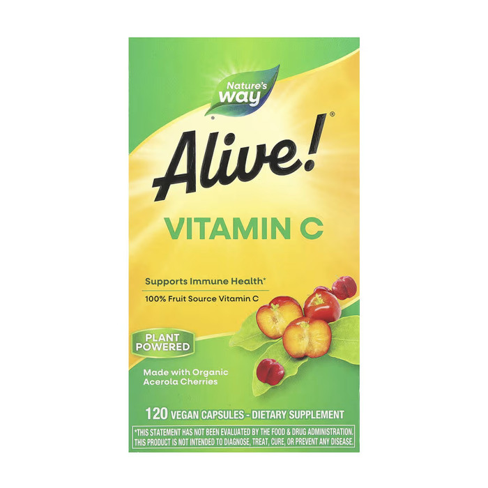 Alive! Vitamin C - 120 vcaps — офіційна ціна та характеристики
