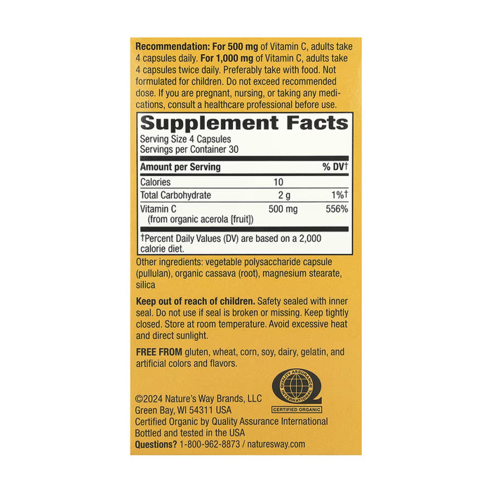 Alive! Vitamin C - 120 vcaps — офіційна ціна та характеристики