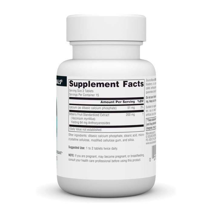 Bilberry Extract 100 mg - 30 tabs — офіційна ціна та характеристики