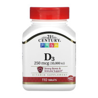 D3 250 mcg (10,000 IU) - 110 tabs