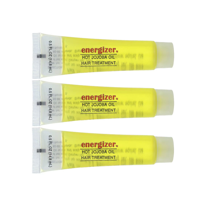 Energizer Hot Jojoba Oil Hair Treatment 3 Reclosable Tubes - 14.8 ml