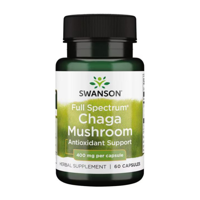 Full Spectrum Chaga Mushroom 400 mg - 60 caps — офіційна ціна та характеристики