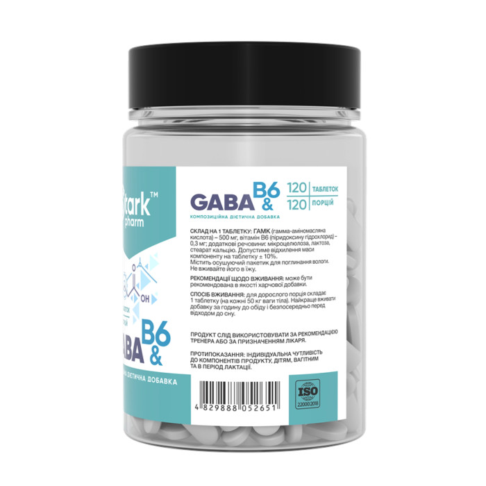 GABA & B6 500mg - 120 tabs (До 09.26)