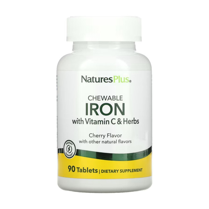 Iron 27 mg with Vitamin C Herbs - 90 tabs — офіційна ціна та характеристики