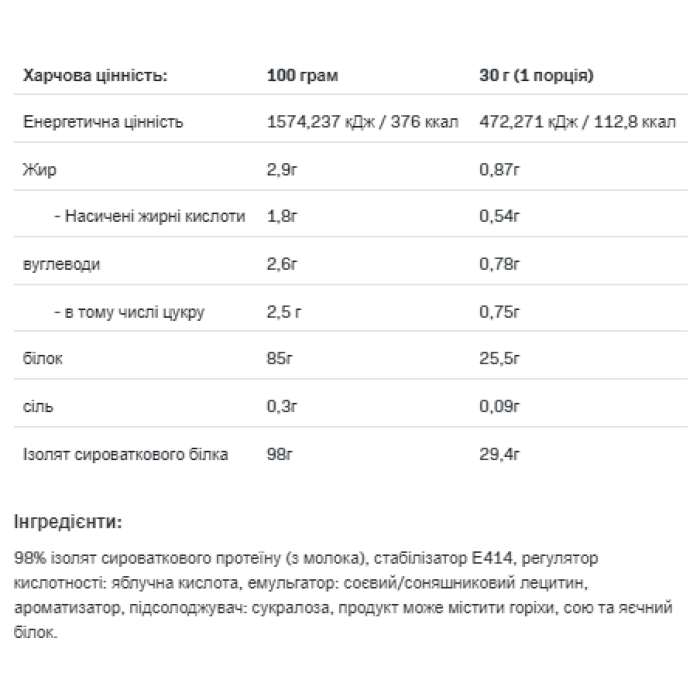 Isolate Protein - 2000g White Chocolate Raspberry (До 09.26)
