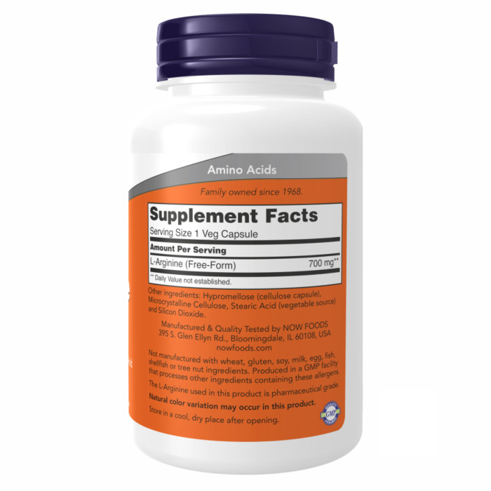 L-Arginine 700mg - 180 vcaps — офіційна ціна та характеристики