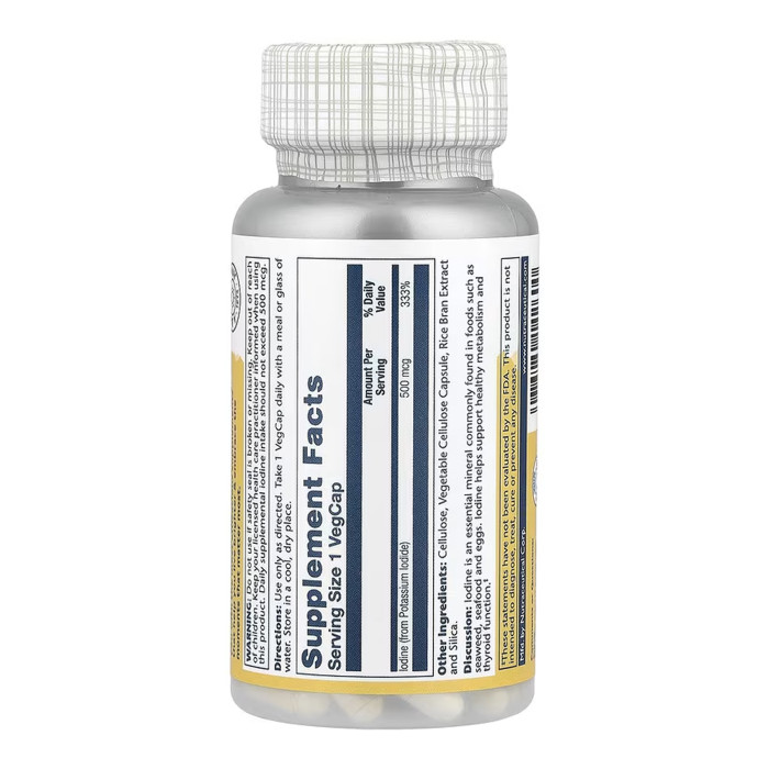 Iodine 500mcg - 30 vcaps — офіційна ціна та характеристики