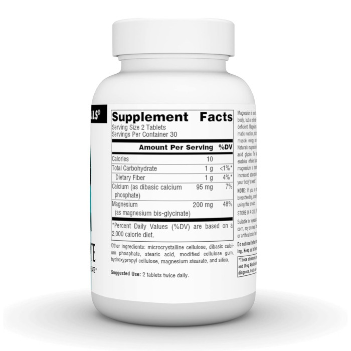 Magnesium Bis-Glycinate - 60 tabs — офіційна ціна та характеристики