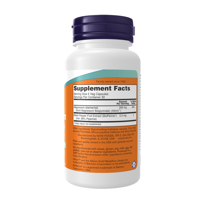 Magnesium Glycinate with BioPerine - 60 vcaps (Пошкоджена банка)