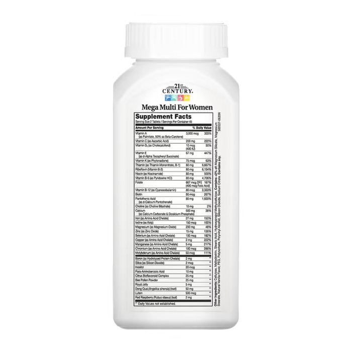 Mega Multi For Women - 90 tabs — офіційна ціна та характеристики