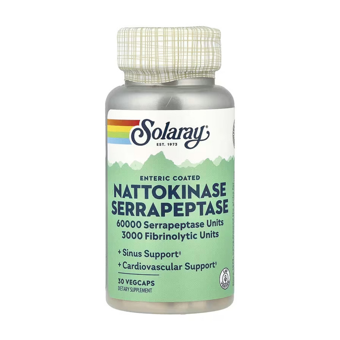 Nattokinase & Serrapeptase - 30 vcaps — офіційна ціна та характеристики
