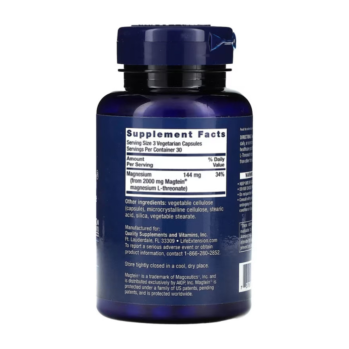 Neuro-Mag® Magnesium L-Threonate - 90 vcaps — офіційна ціна та характеристики