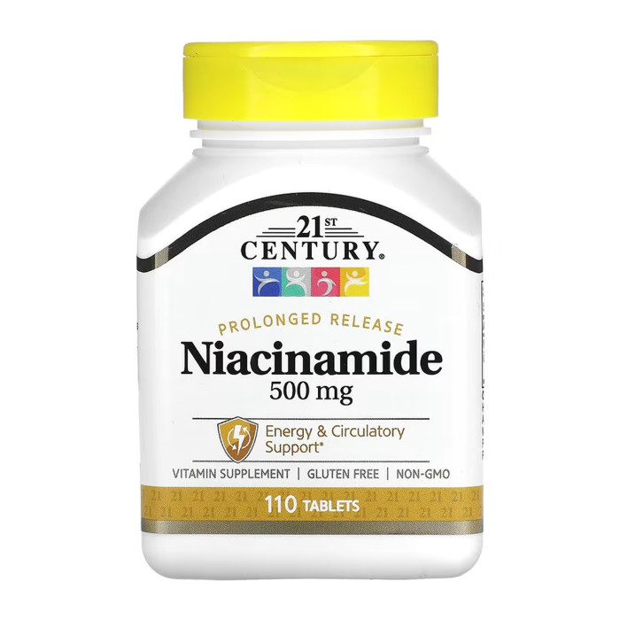 Niacinamide 500 mg - 110 tabs — офіційна ціна та характеристики