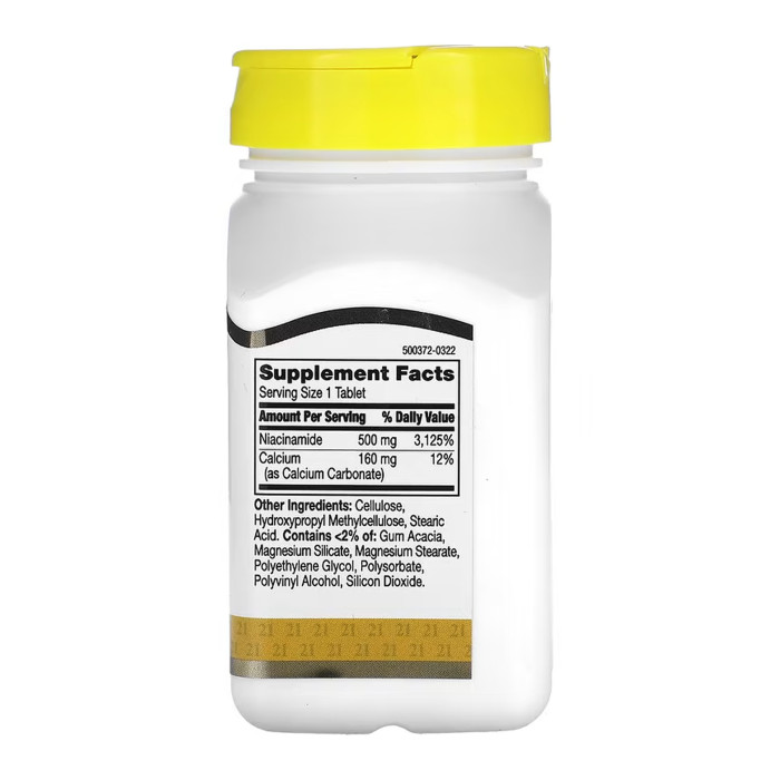 Niacinamide 500 mg - 110 tabs — офіційна ціна та характеристики