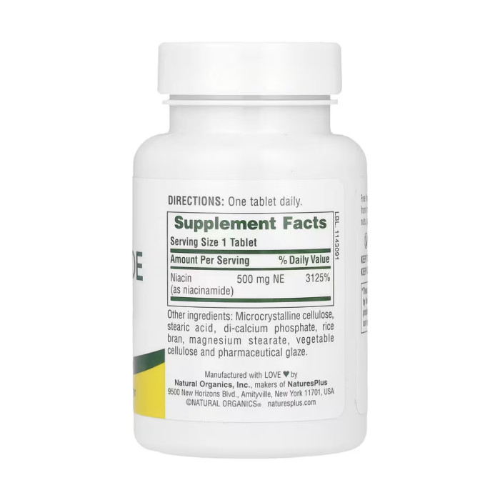 Niacinamide 500 mg - 90 tabs — офіційна ціна та характеристики