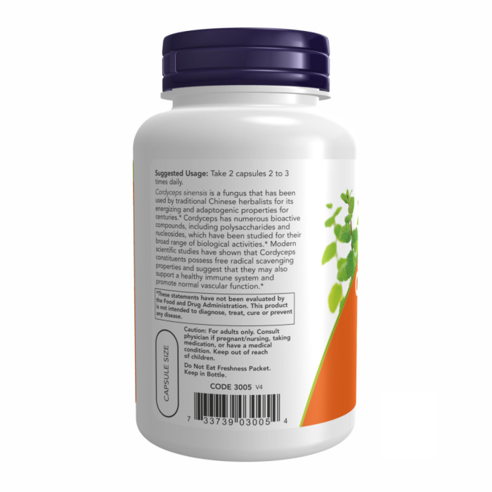 Cordyceps 750 mg - 90 vcaps — офіційна ціна та характеристики