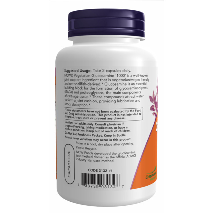 Veg Glucosamine 1000mg - 90 vcaps — офіційна ціна та характеристики