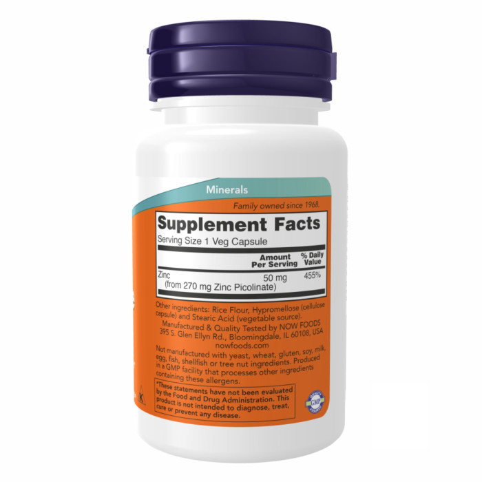 Zinc Picolinate 50 mg - 60 vcaps — офіційна ціна та характеристики