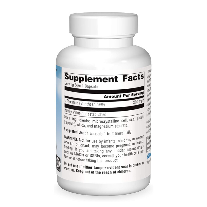 Serene Science® L-Theanine 200 mg - 30 tabs — офіційна ціна та характеристики