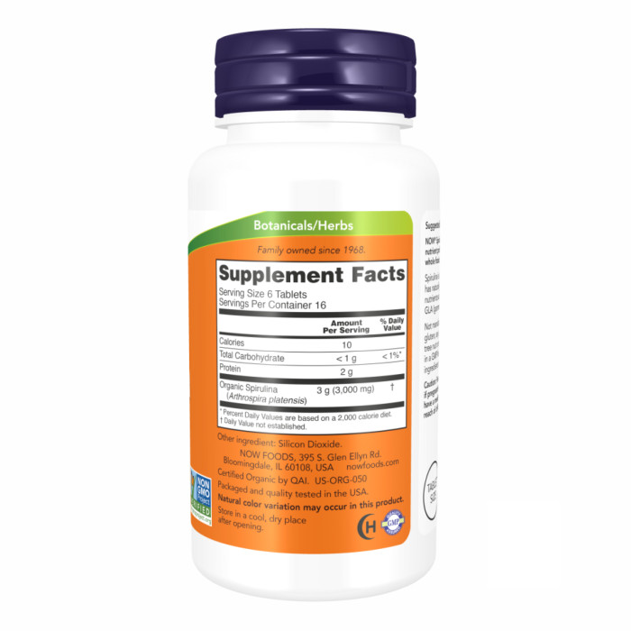 Spirulina 500 mg - 100 tabs (Пошкоджена банка)