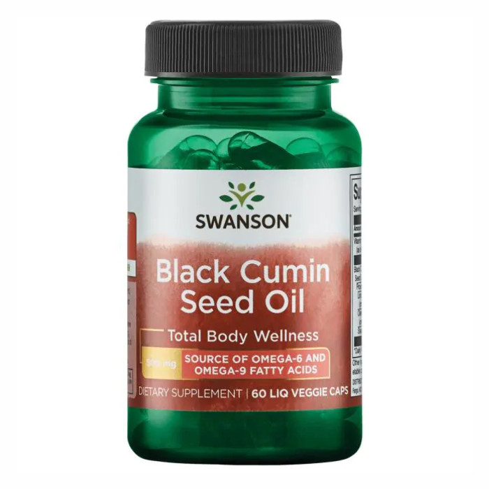 Black Cumin Seed Oil 500 mg - 60 Liq Vegcap — офіційна ціна та характеристики