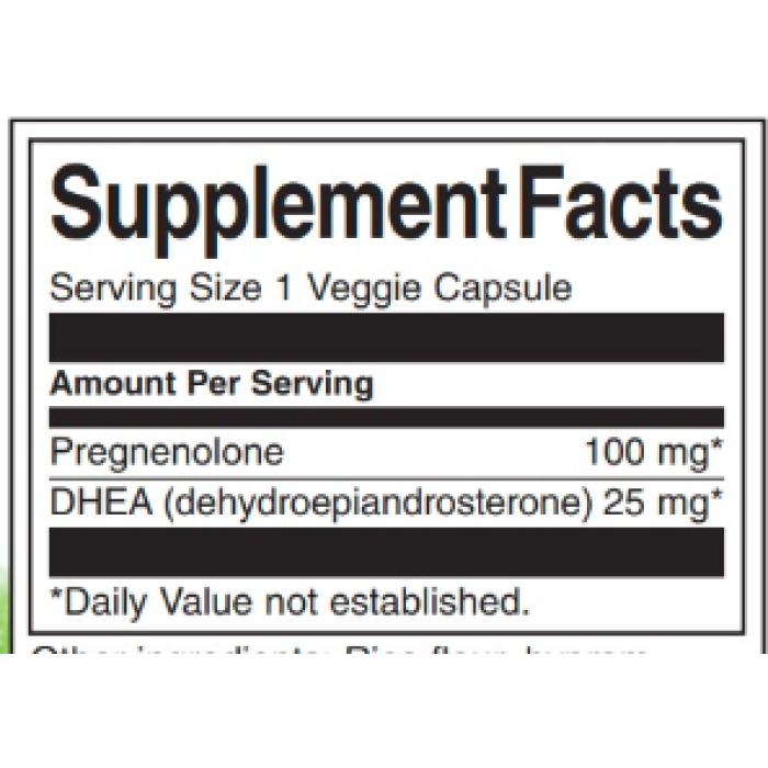 DHEA Pregnenolone Complex - 60veg caps