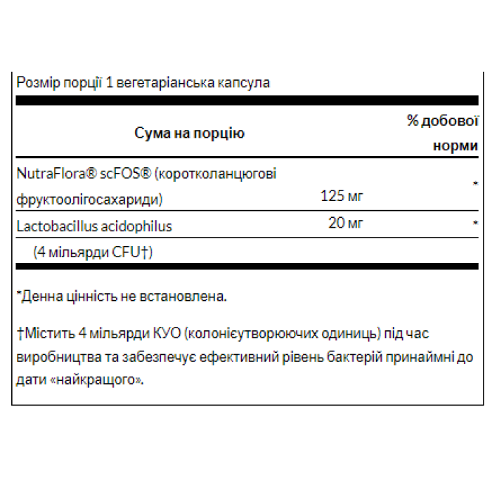 Prolacto Acidophilus 4billion - 60veg caps