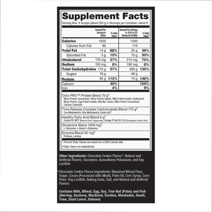 Muscle Juice Revolution 2600 - 2120g Cookies Creme