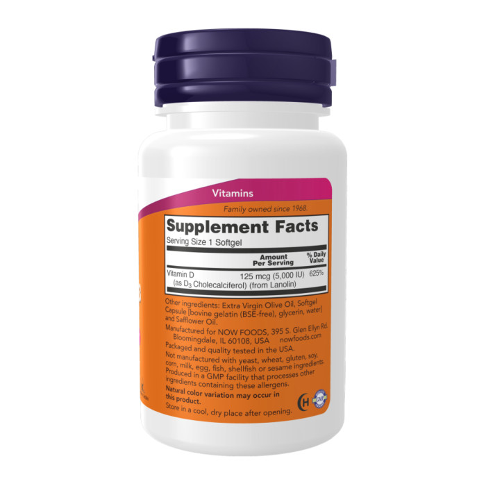 Vitamin D-3 5000 IU - 30 softgels — офіційна ціна та характеристики