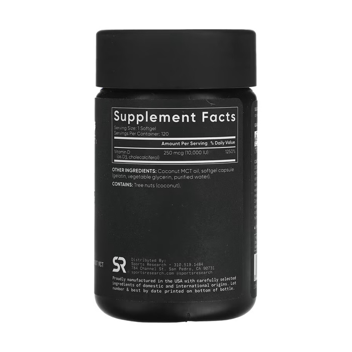 Vitamin D3 10000IU - 120 softgels — офіційна ціна та характеристики
