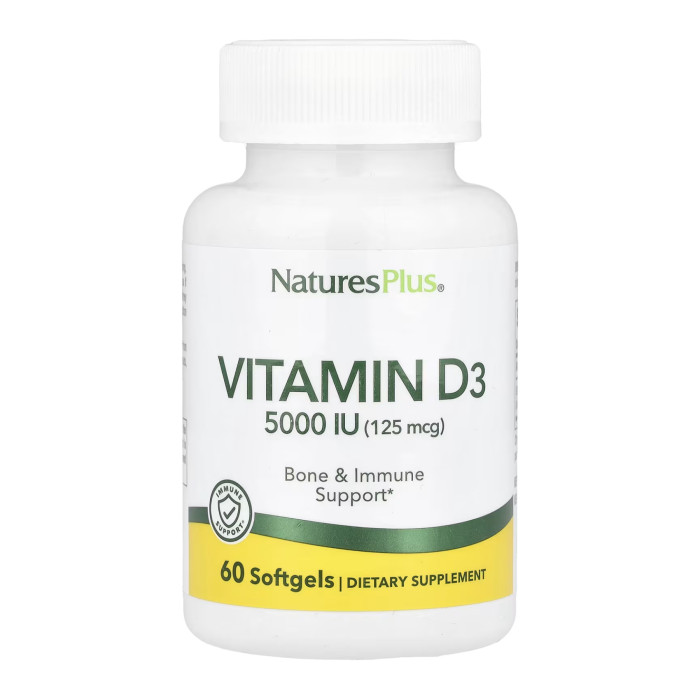 Vitamin D3 5000 IU - 60 softgels — офіційна ціна та характеристики