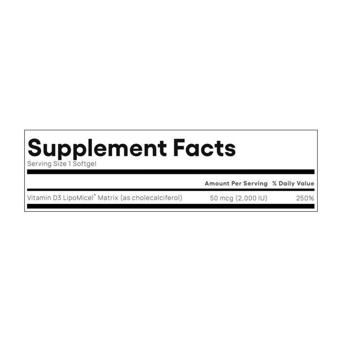 Vitamin D3 LipoMicel Matrix - 90 softgels — офіційна ціна та характеристики
