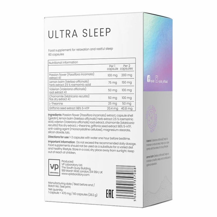Ultra Sleep - 60 caps — офіційна ціна та характеристики
