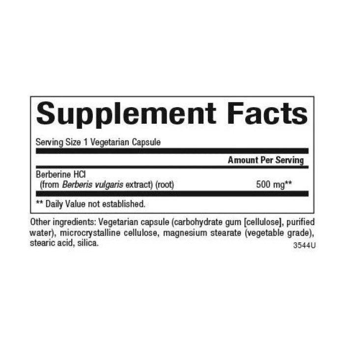 WellBetX Berberine 500mg - 120 vcaps — офіційна ціна та характеристики