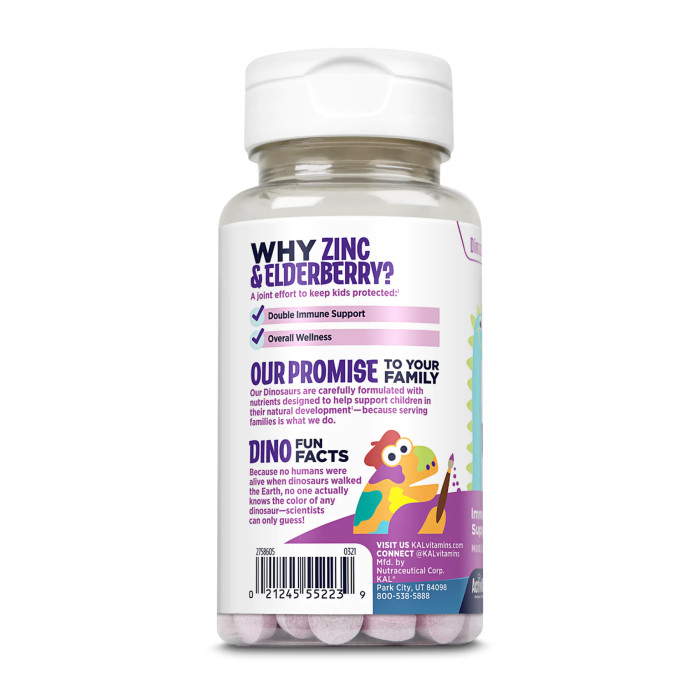 Zinc Elderberry 5mg - 90 tabs Berry