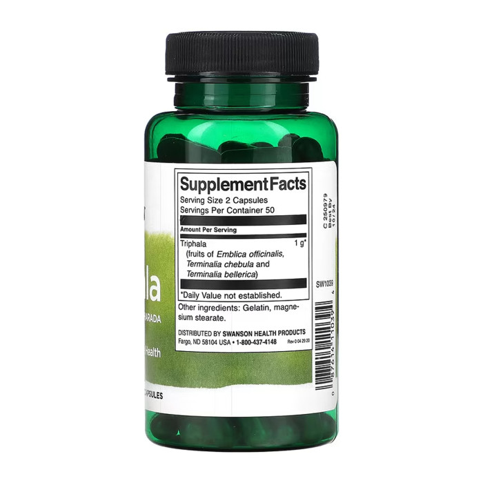 Triphala 500 mg - 100caps — офіційна ціна та характеристики