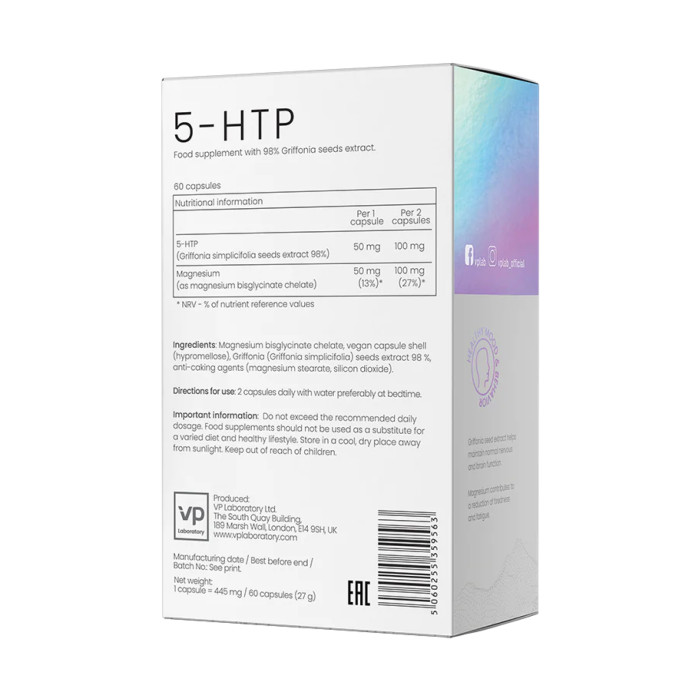 5-HTP - 60 caps — офіційна ціна та характеристики